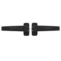 Ручки на розеті MEDOS Merkury нажимна-нажимна чорна